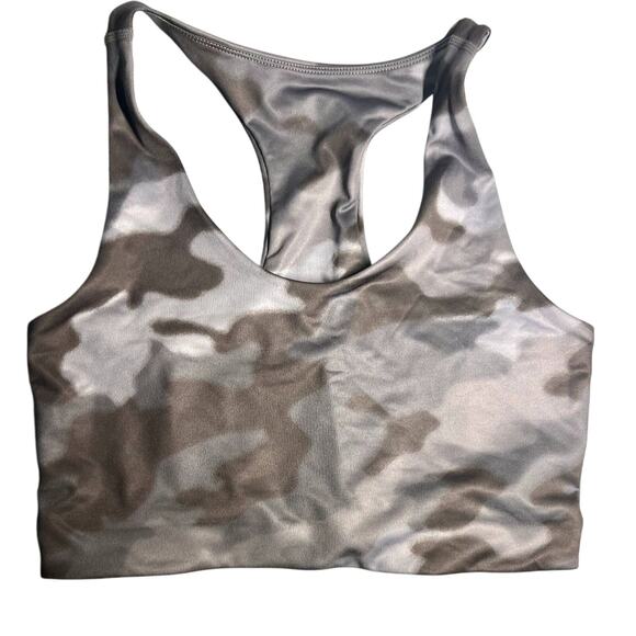Zella Medium Sports Bra Grey Camo Medium Activewear Gym Gear - Picture 4 of 5